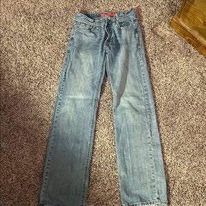 Men's Straight Light Blue Jeans - Classic Casual Fit